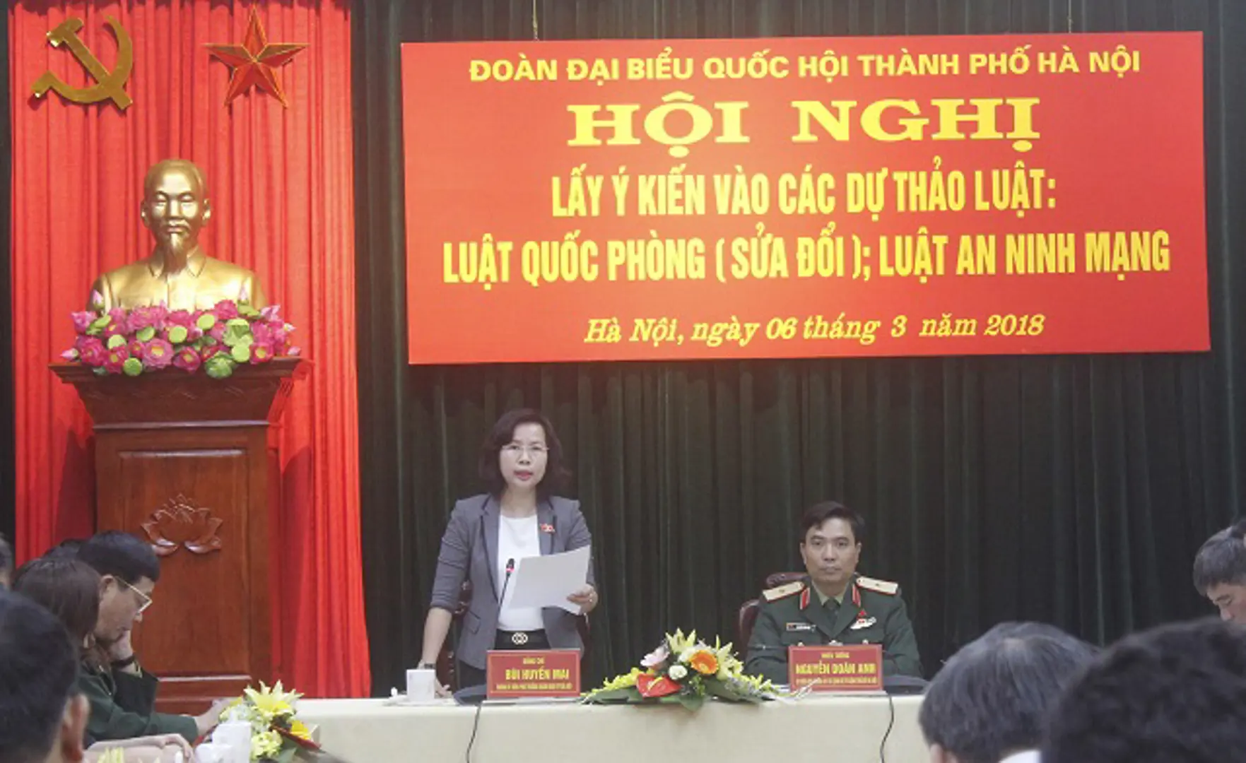 Hà Nội: Nhiều ý kiến đóng góp vào dự thảo Luật Quốc phòng (sửa đổi) và Luật An ninh mạng