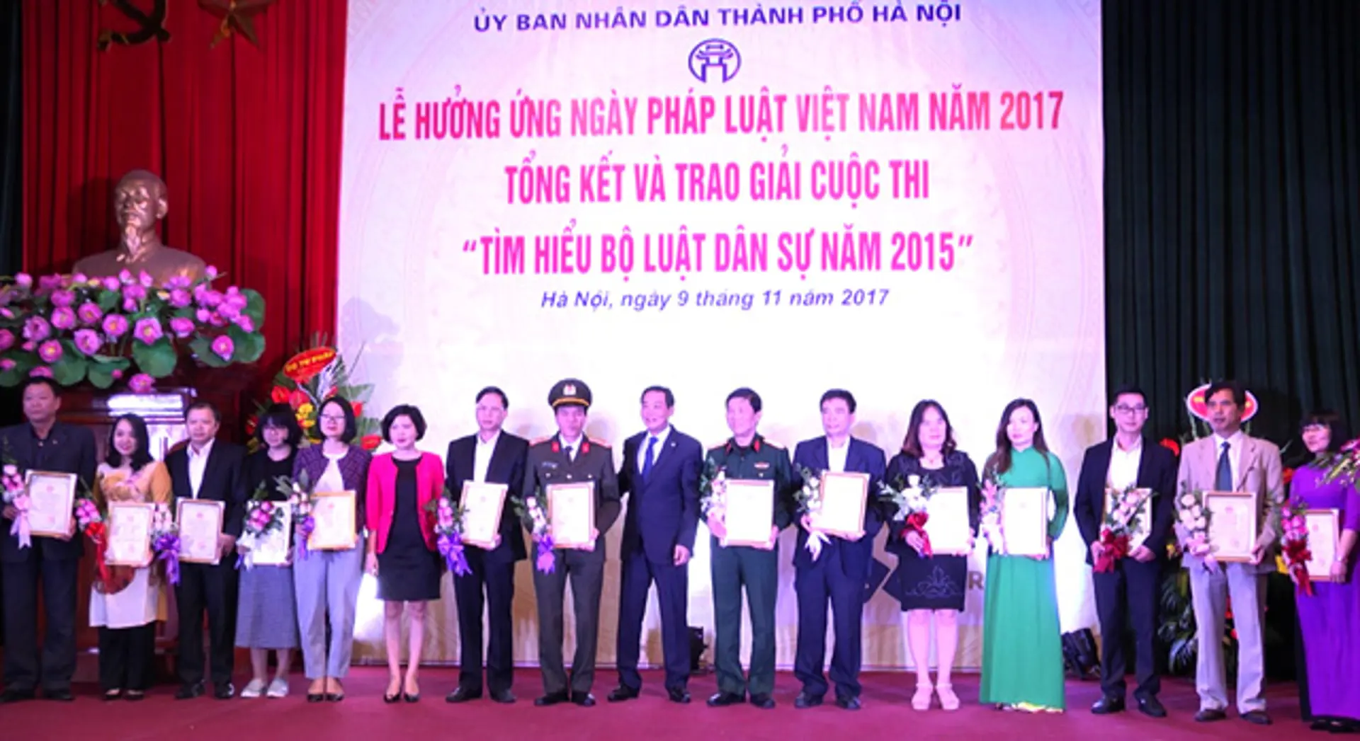 Hà Nội: Trao giải Cuộc thi “Tìm hiểu Bộ luật Dân sự năm 2015”