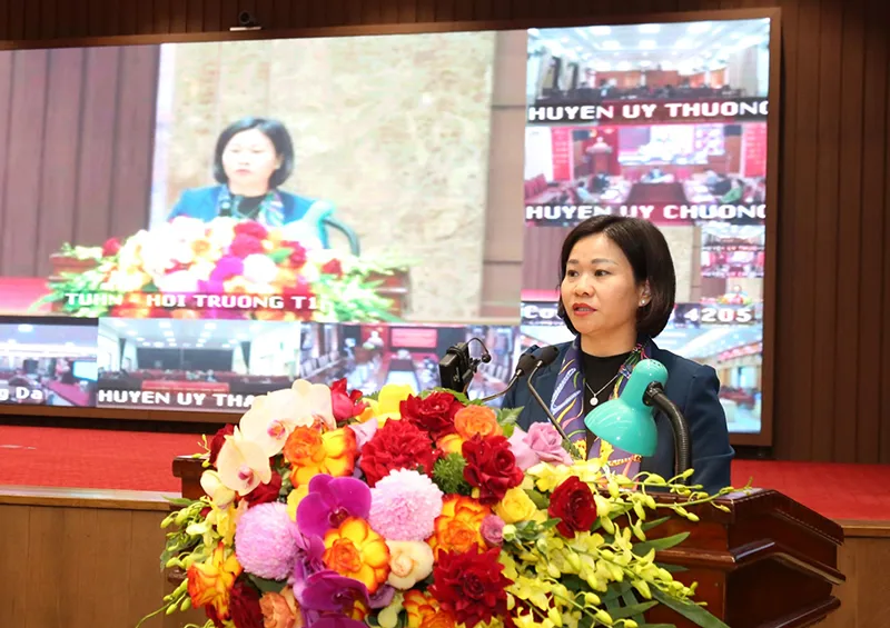 Phó Bí thư Thường trực Thành ủy Nguyễn Thị Tuyến: Đảng bộ TP Hà Nội sẽ đổi mới toàn diện, đồng bộ để thúc đẩy sự phát triển