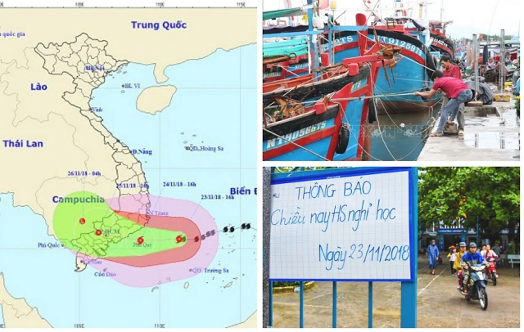 Khu vực dự kiến chịu ảnh hưởng nhất của bão số 9, gió giật cấp 13