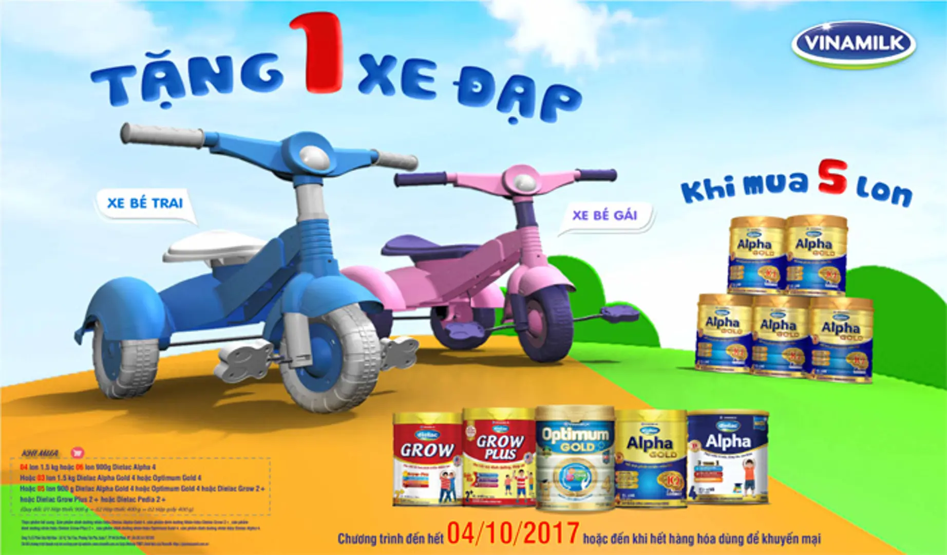 Nhận quà tặng hot khi mua sữa Vinamilk