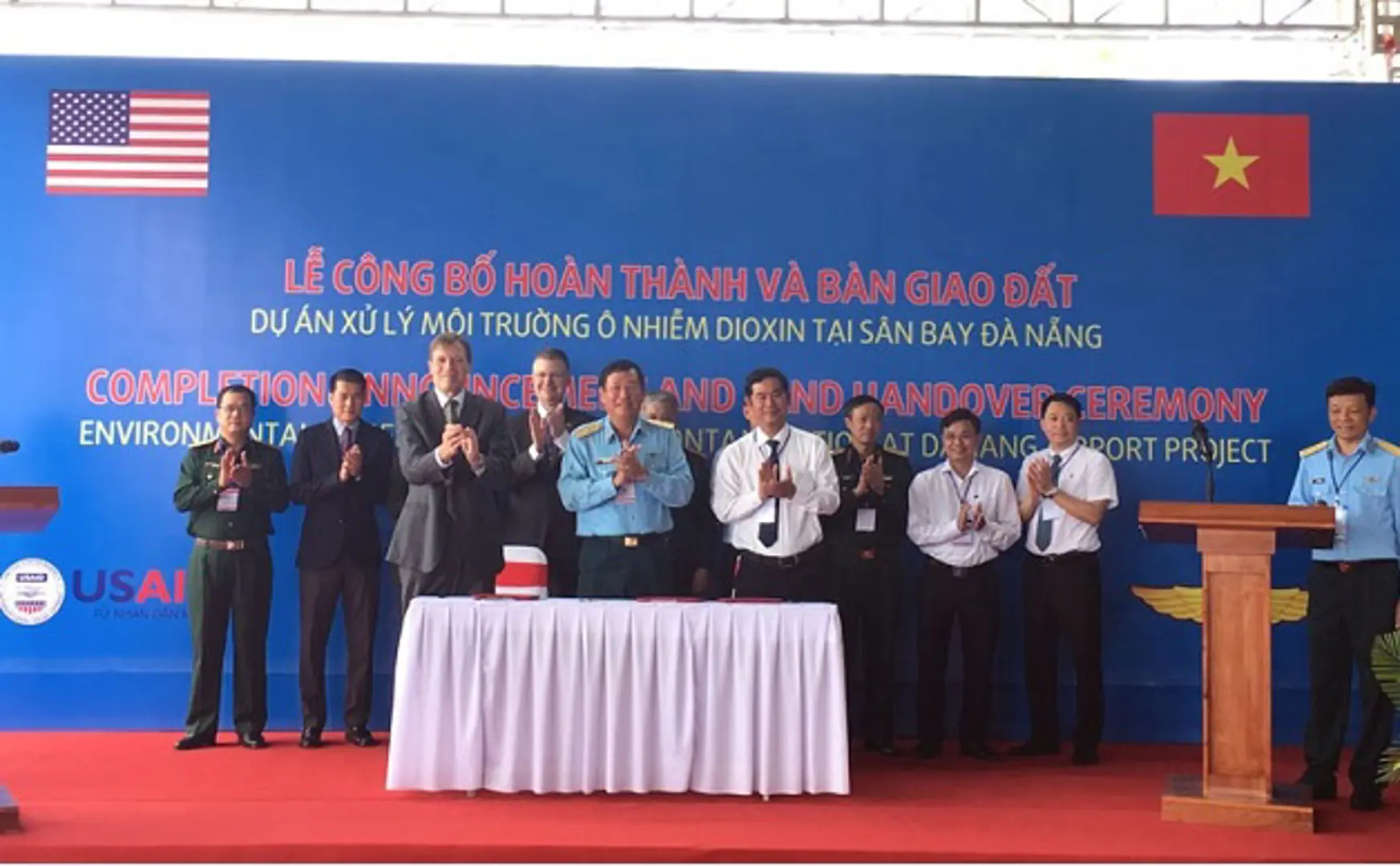 Bàn giao đất Dự án xử lý chất độc Dioxin sân bay Đà Nẵng