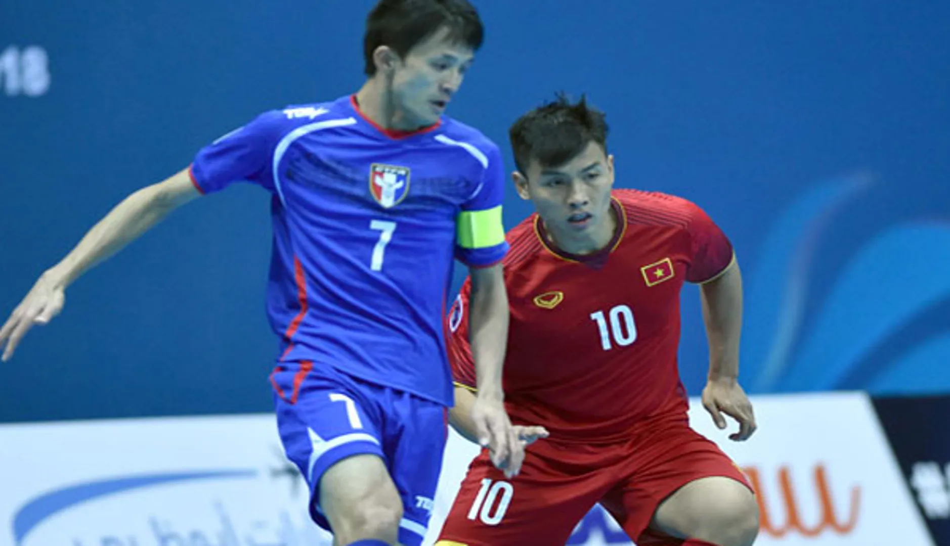 Tuyển Futsal Việt Nam đánh bại tuyển Đài Bắc Trung Hoa với tỷ số đậm