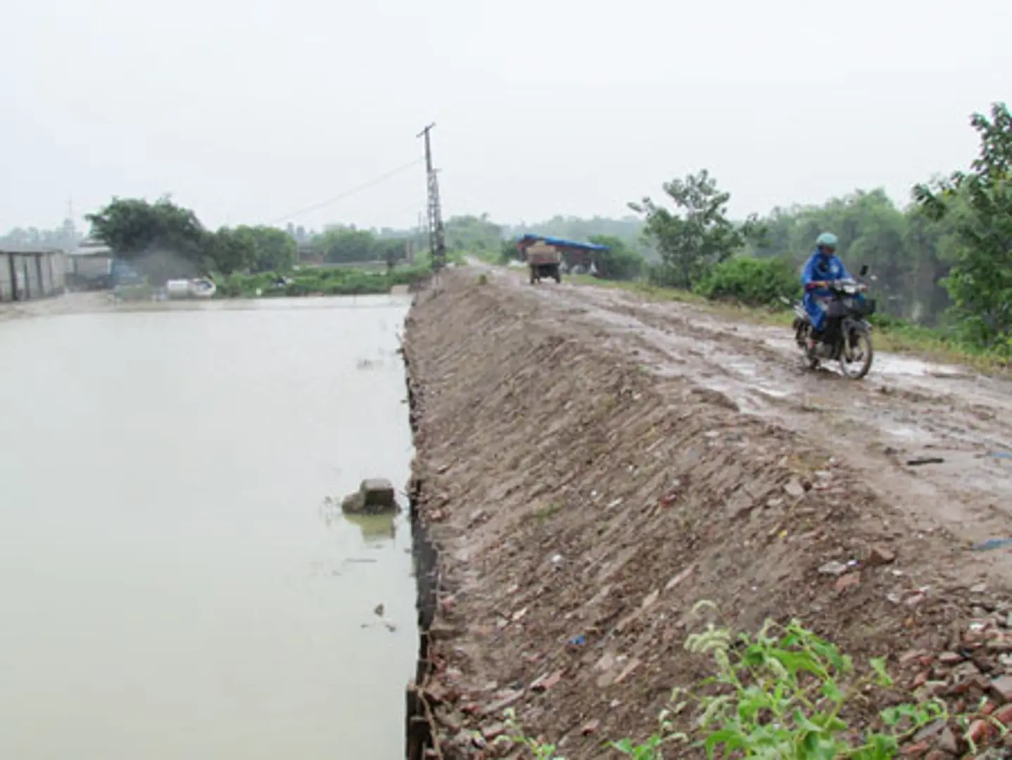 Hà Nội yêu cầu rà soát công trình gia cố bờ Tả sông Nhuệ