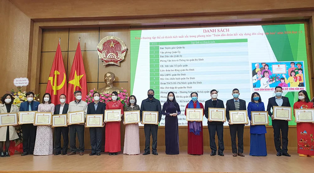 Quận Ba Đình: 95% số hộ gia đình đạt các tiêu chí “Gia đình văn hóa”
