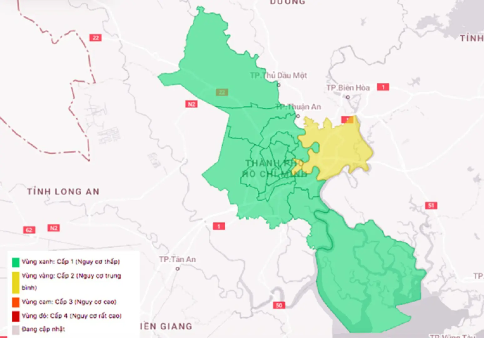 TP Hồ Chí Minh: 2 tuần liên tiếp là “vùng xanh”