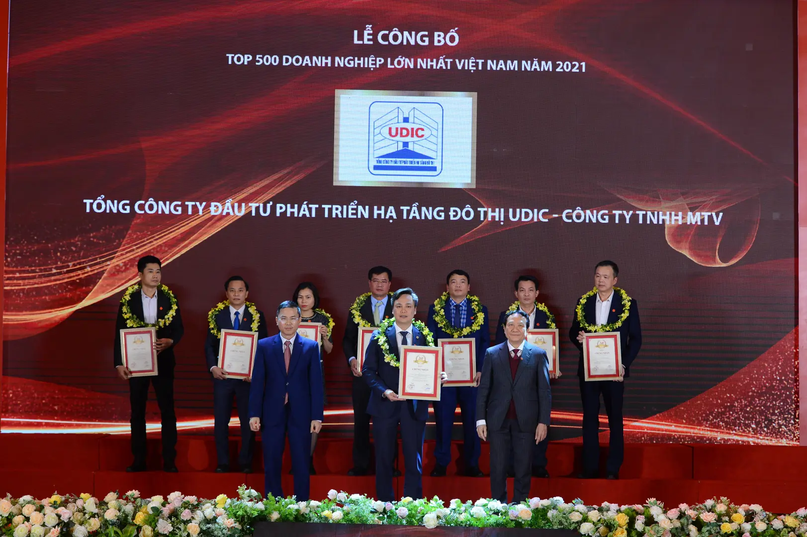  UDIC tiếp tục được vinh danh Top 500 Doanh nghiệp lớn nhất Việt Nam 2021