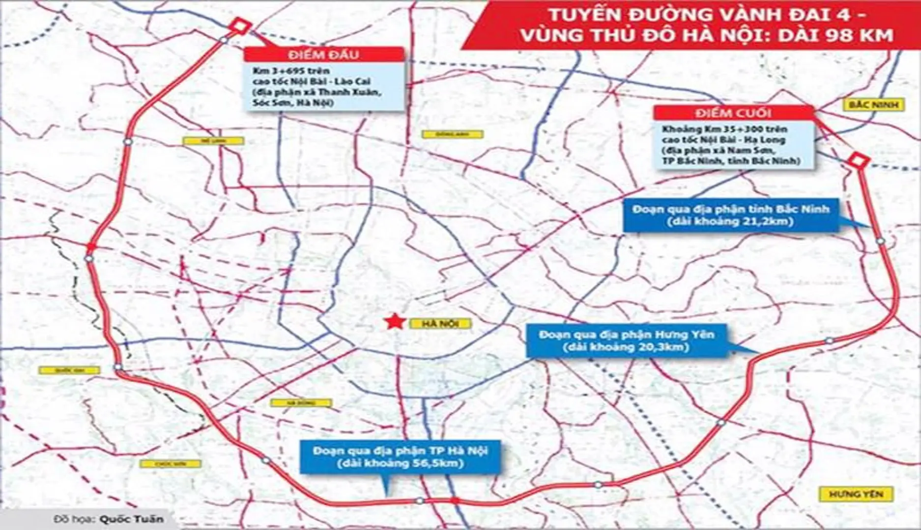 Thành lập ngay Tổ công tác Dự án Vành đai 4-Vùng Thủ đô Hà Nội