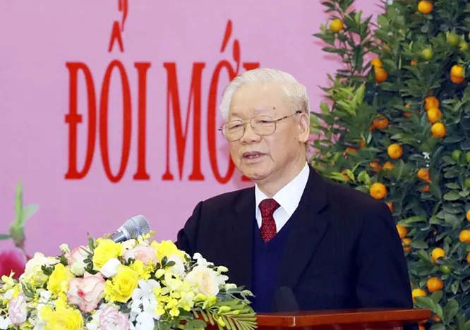 Tổng Bí thư chúc Tết lãnh đạo, nguyên lãnh đạo Đảng, Nhà nước