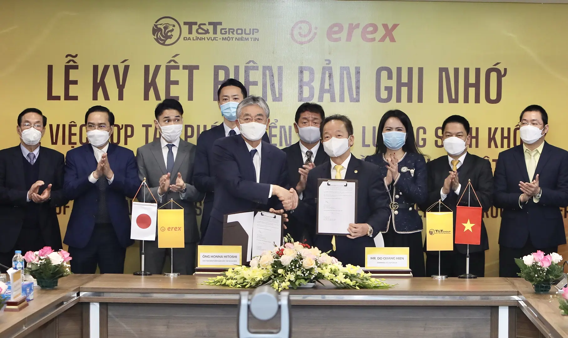 T&T Group và Tập đoàn EREX phát triển năng lượng sinh khối tại Việt Nam