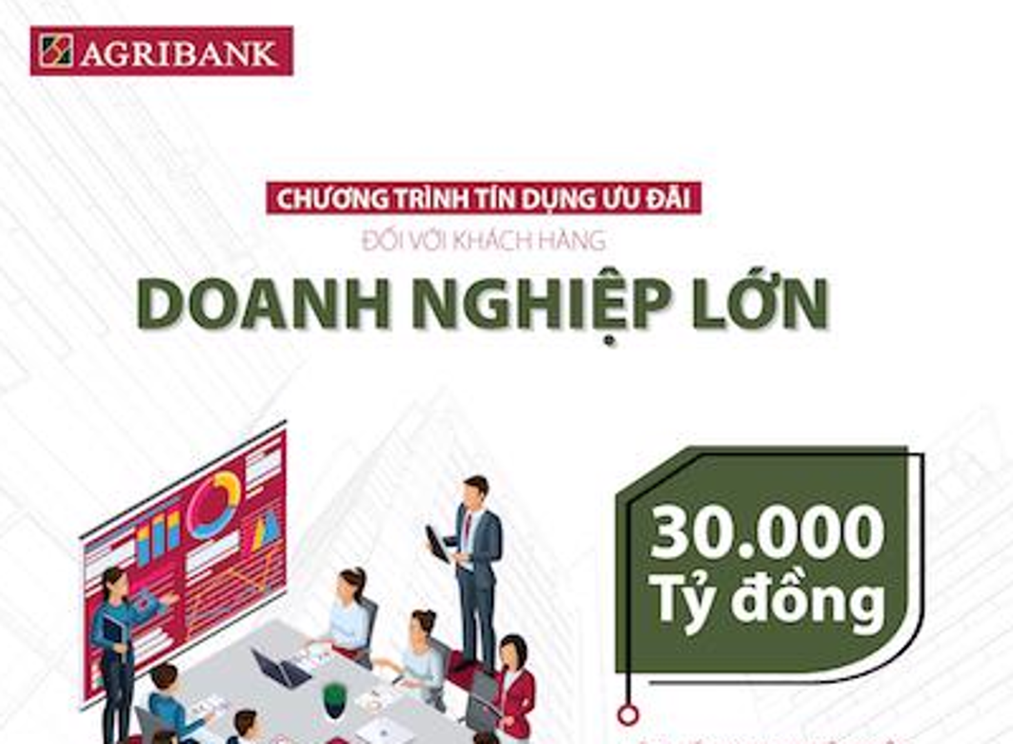 Agribank cho khách hàng doanh nghiệp lớn vay lãi suất 4%/năm