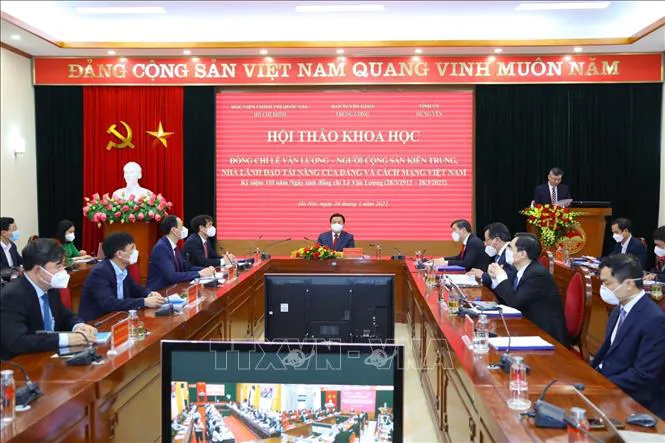Đồng chí Lê Văn Lương - Tấm gương đạo đức cách mạng mẫu mực, trong sáng