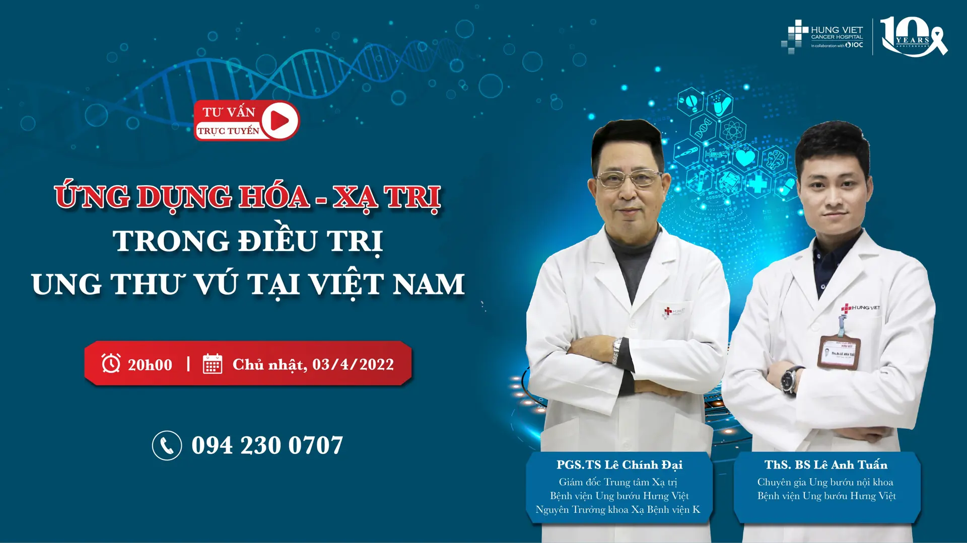 Hy vọng cho bệnh nhân ung thư vú qua điều trị Xạ & Hóa trị