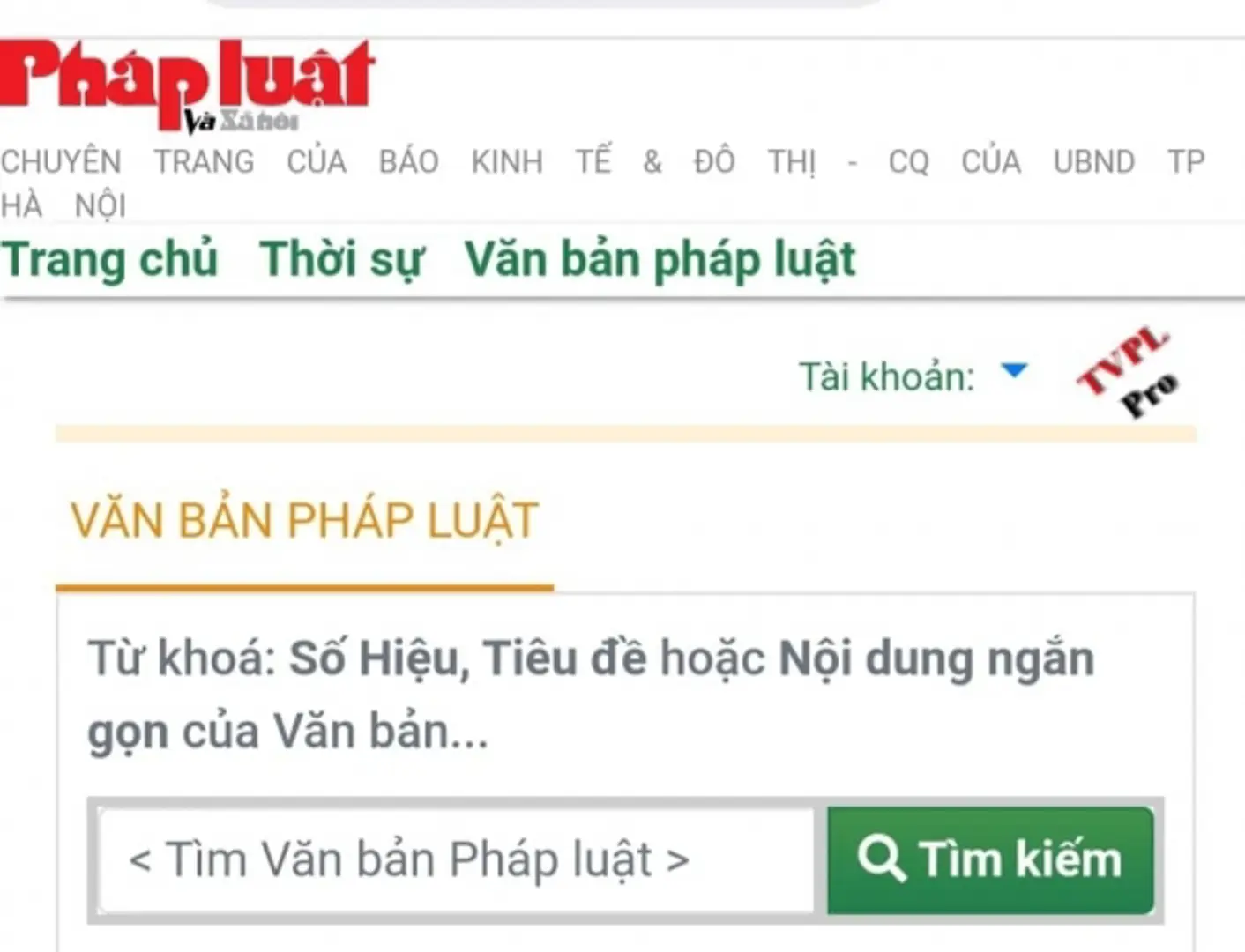 Ra mắt Cổng tra cứu Văn bản pháp luật chuyên trang Pháp luật và Xã hội