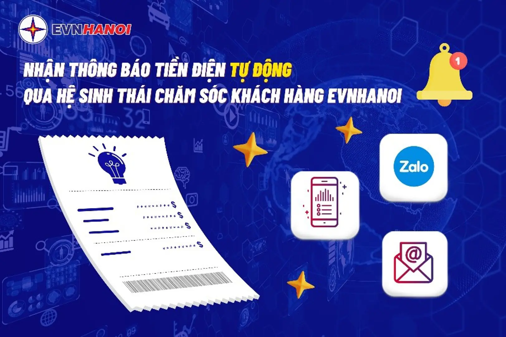 EVNHANOI - Linh hoạt các ứng dụng tạo thuận lợi cho khách hàng