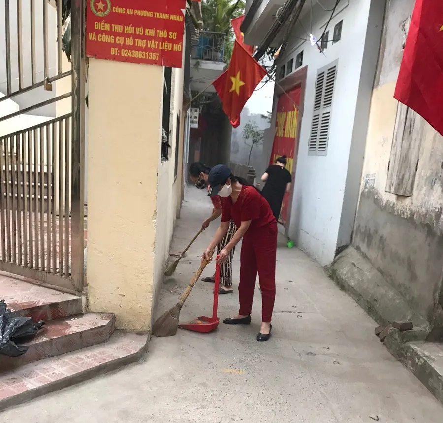Quận Hai Bà Trưng: Sôi nổi thi đua làm đẹp phố phường đón SEA Games 31