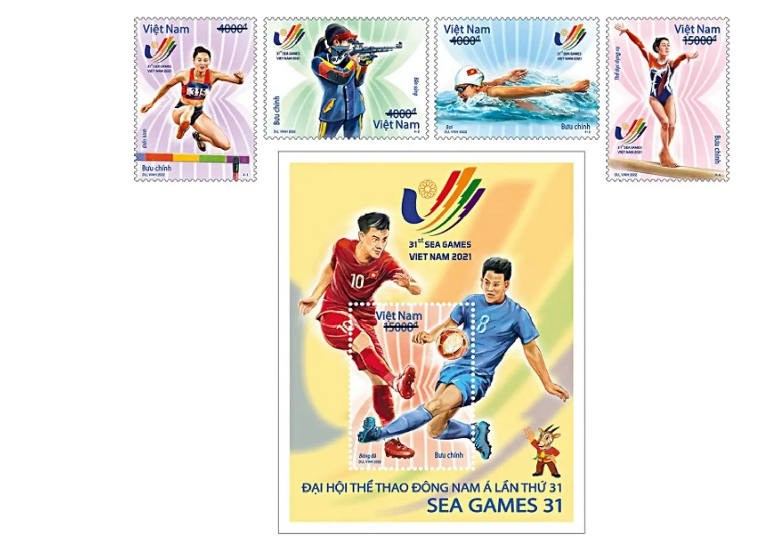 Phát hành bộ tem chào mừng SEA Games 31