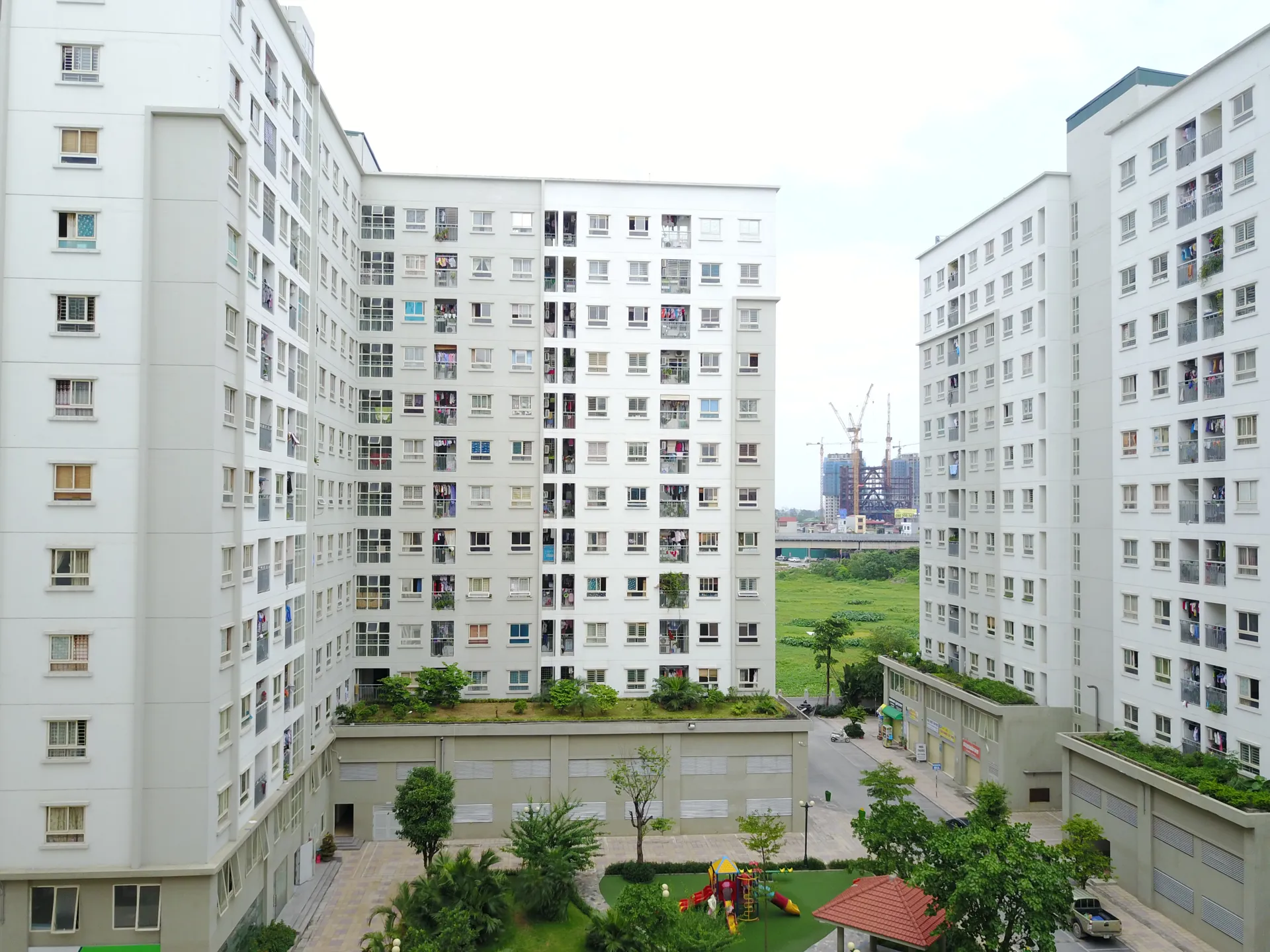 Nhà ở xã hội tại phường Đông Ngạc, quận Bắc Từ Liêm. Ảnh: Công Hùng