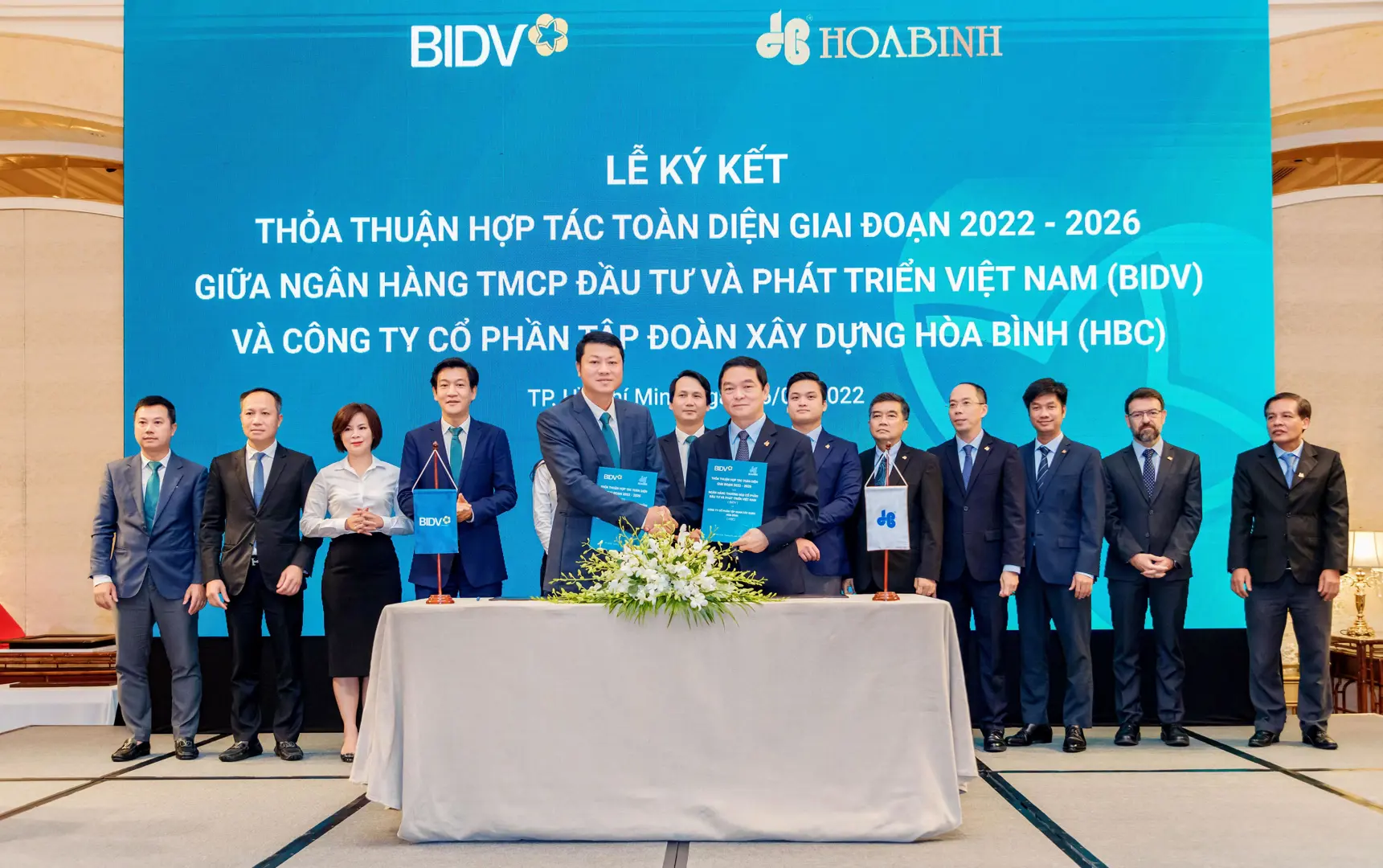 Tập đoàn Hòa Bình và BIDV hợp tác toàn diện giai đoạn 2022 - 2026