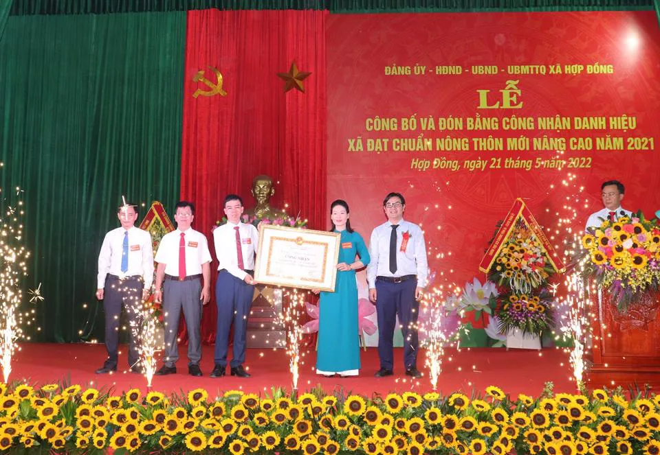 Huyện Chương Mỹ: Xã Hợp Đồng đạt chuẩn Nông thôn mới nâng cao