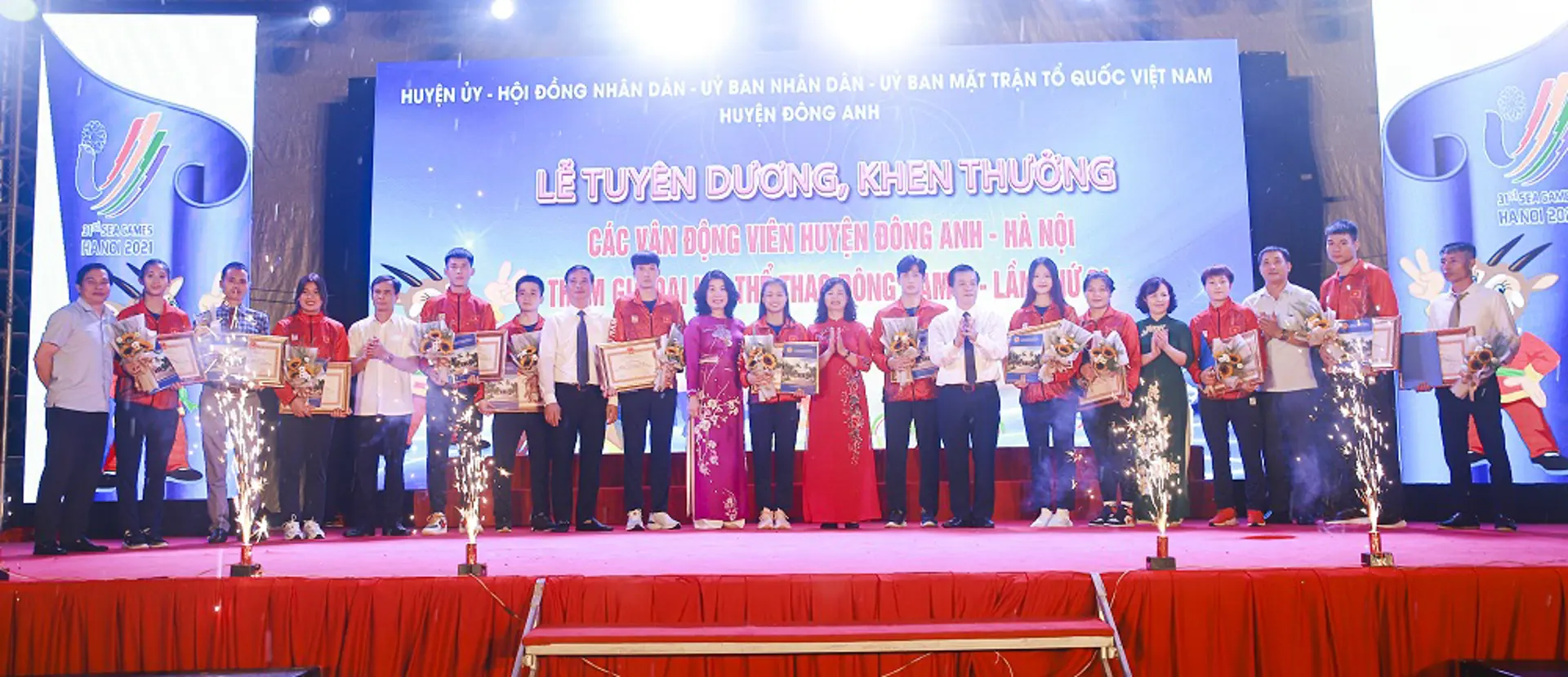 Huyện Đông Anh: Tuyên dương các vận động viên tham gia SEA Games 31