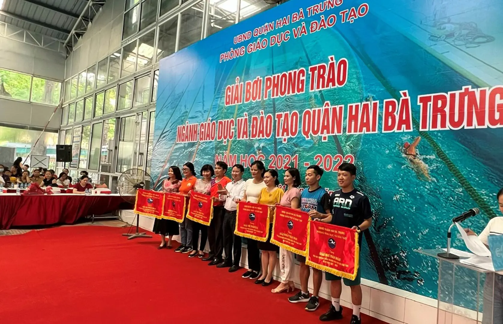 Quận Hai Bà Trưng: Gần 200 vận động viên dự Giải bơi phong trào ngành GD&ĐT