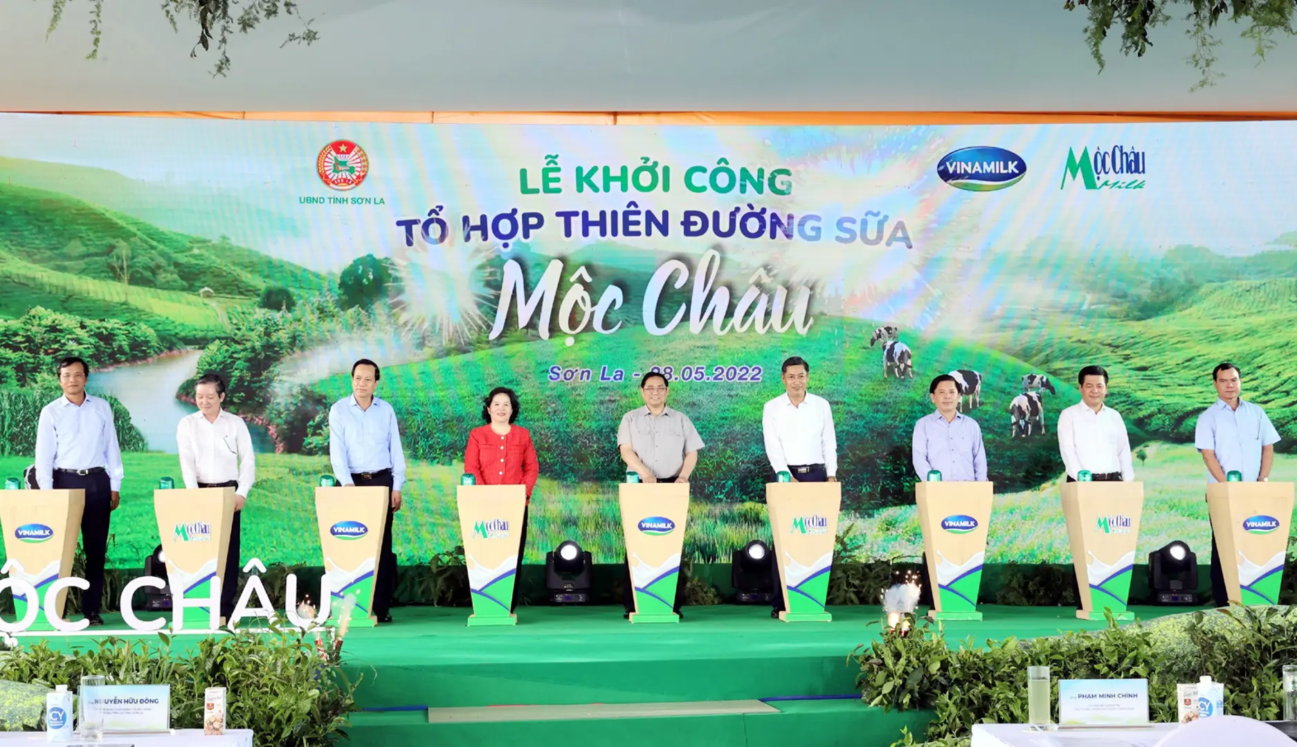 Vinamilk và Mộc Châu Milk khởi công “Tổ hợp Thiên đường sữa Mộc Châu”