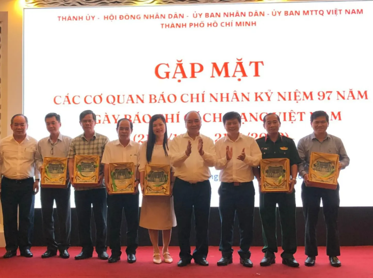 Chủ tịch nước gặp mặt các cơ quan báo chí tại TP Hồ Chí Minh