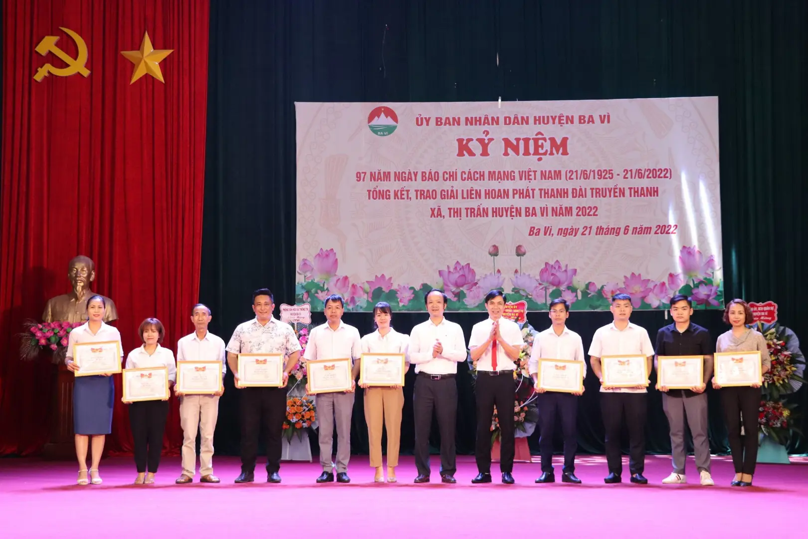 Huyện Ba Vì:Trao giải Liên hoan phát thanh Đài truyền thanh xã, thị trấn năm 2022