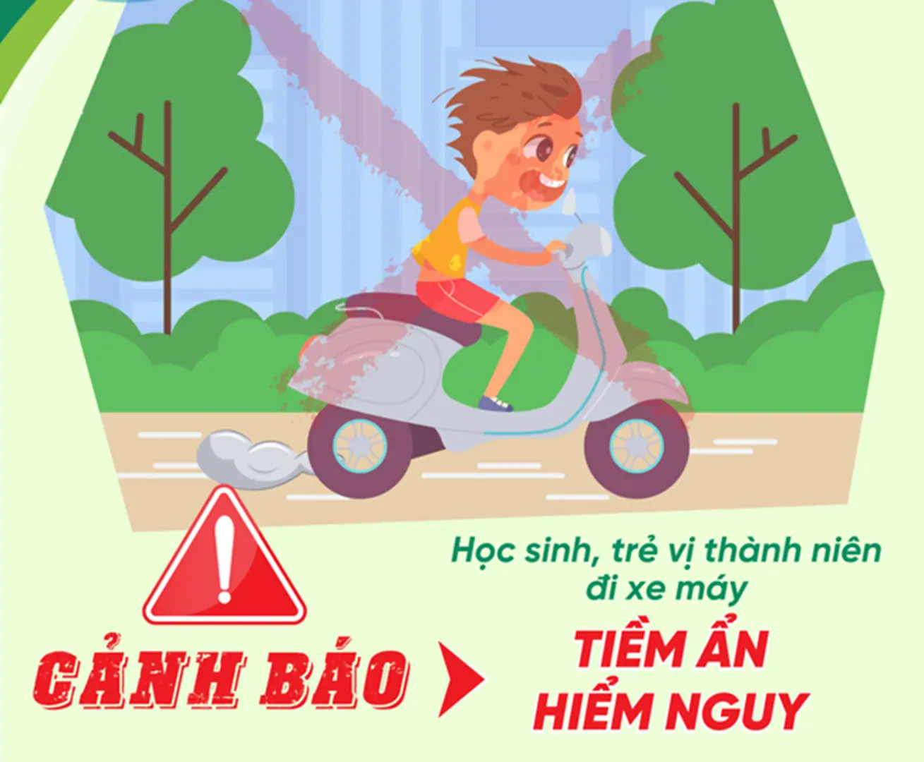 Nhiều trẻ vị thành niên, học sinh bị đa chấn thương do tai nạn xe máy