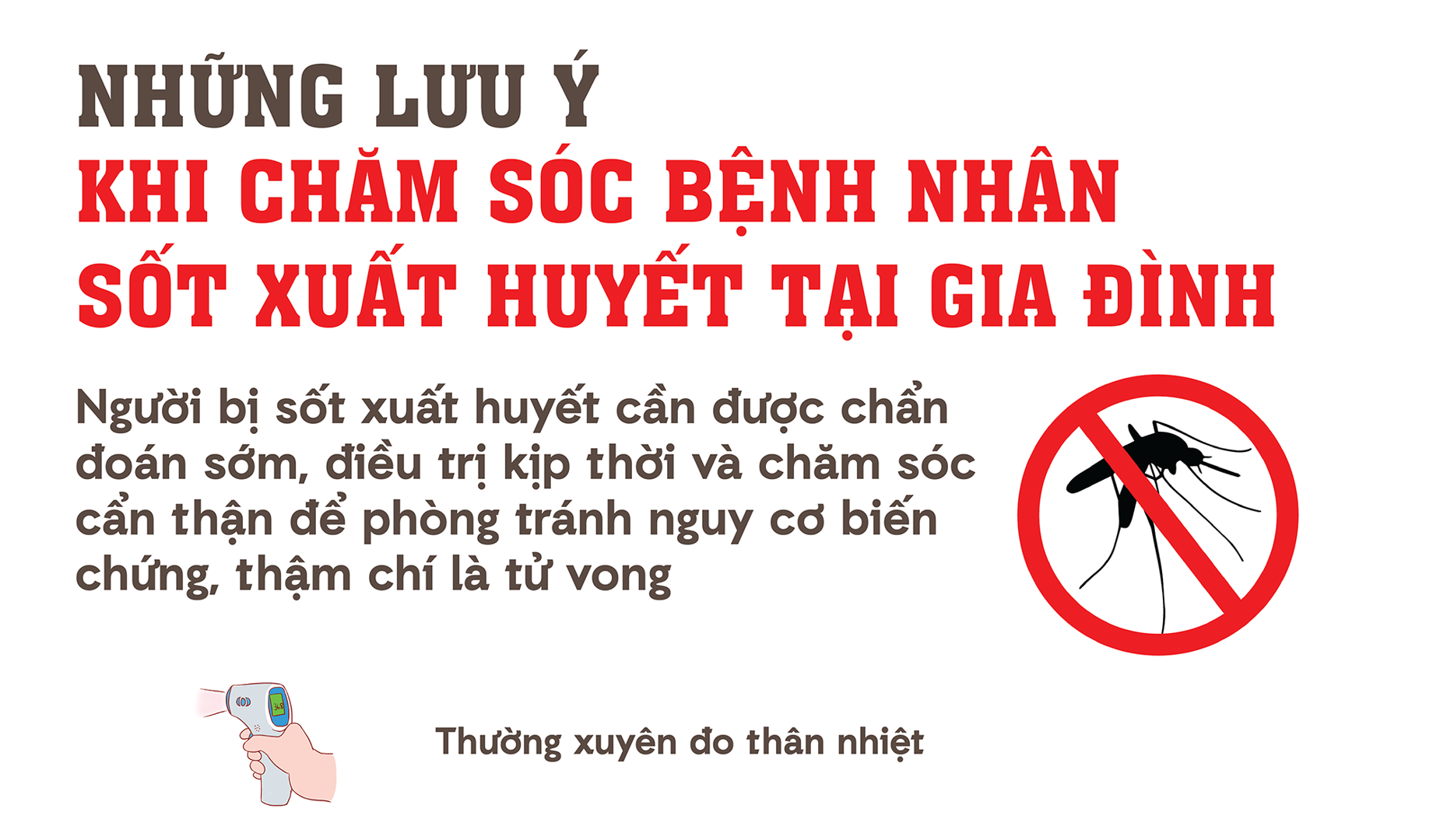 Những lưu ý khi chăm sóc người mắc sốt xuất huyết tại gia đình