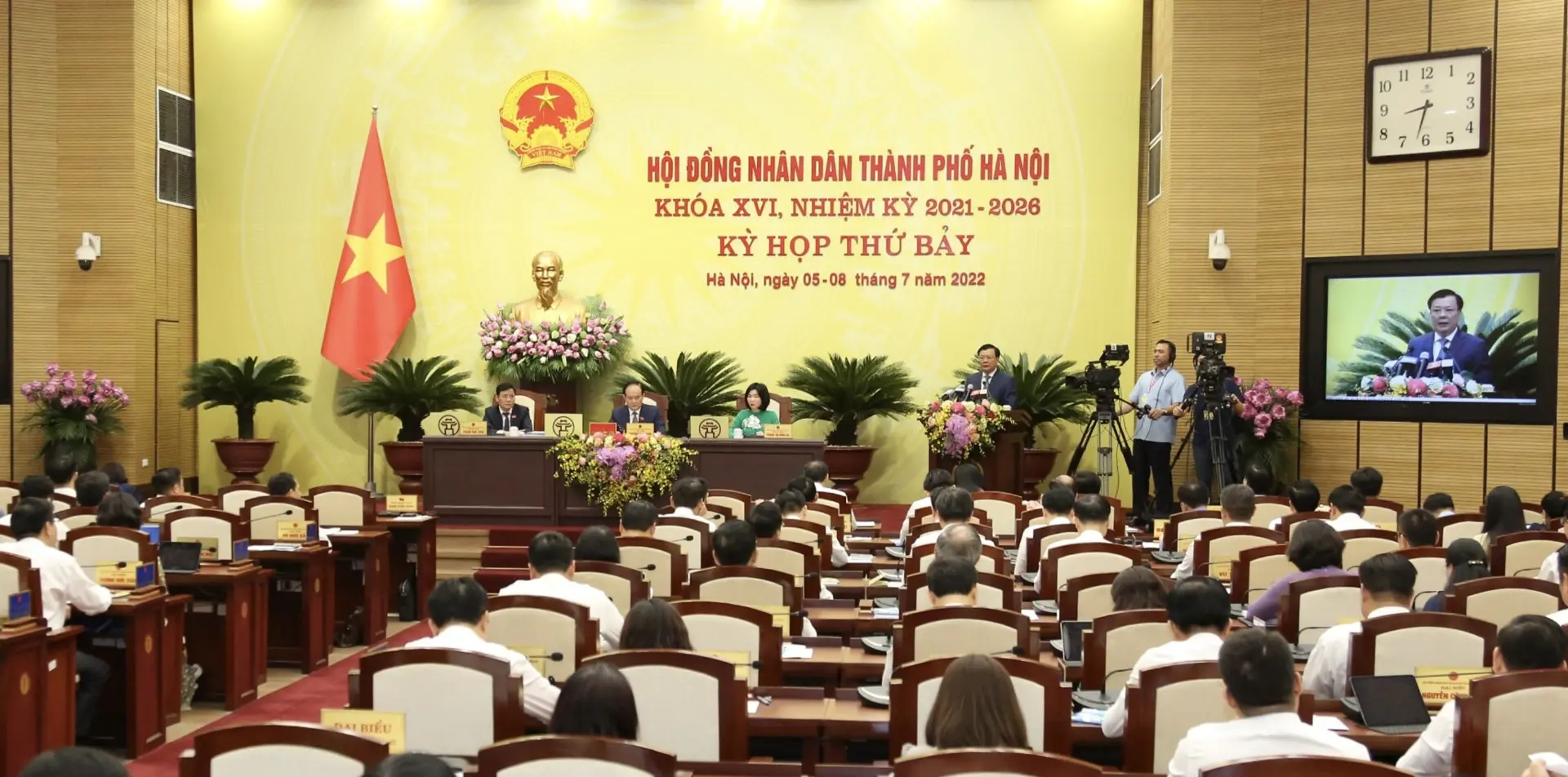 Khai mạc Kỳ họp thứ 7 HĐND TP Hà Nội khóa XVI, nhiệm kỳ 2021-2026