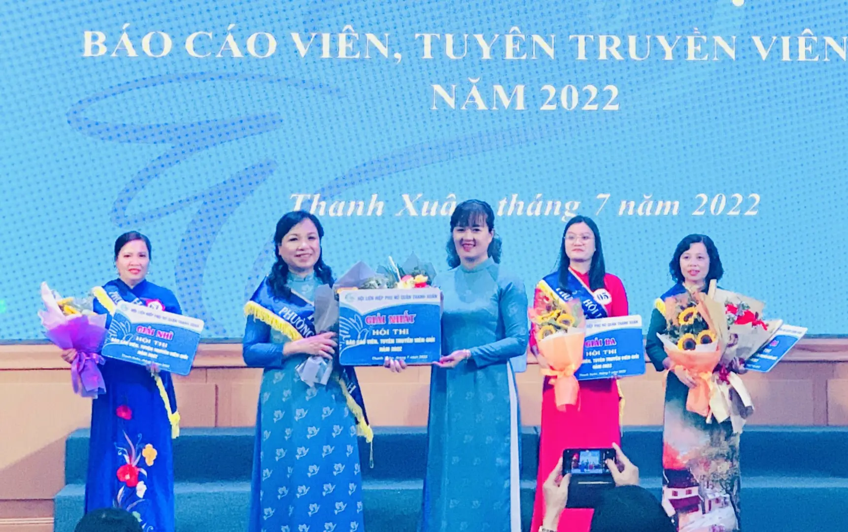 Thí sinh Vũ Thị Thanh Thúy đạt giải Nhất hội thi tuyên truyền viên giỏi