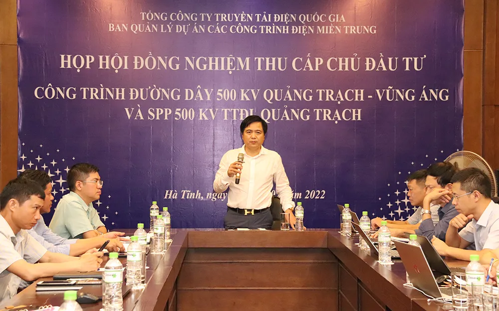 Sẵn sàng đóng điện kỹ thuật công trình 500kV Vũng Áng - Quảng Trạch