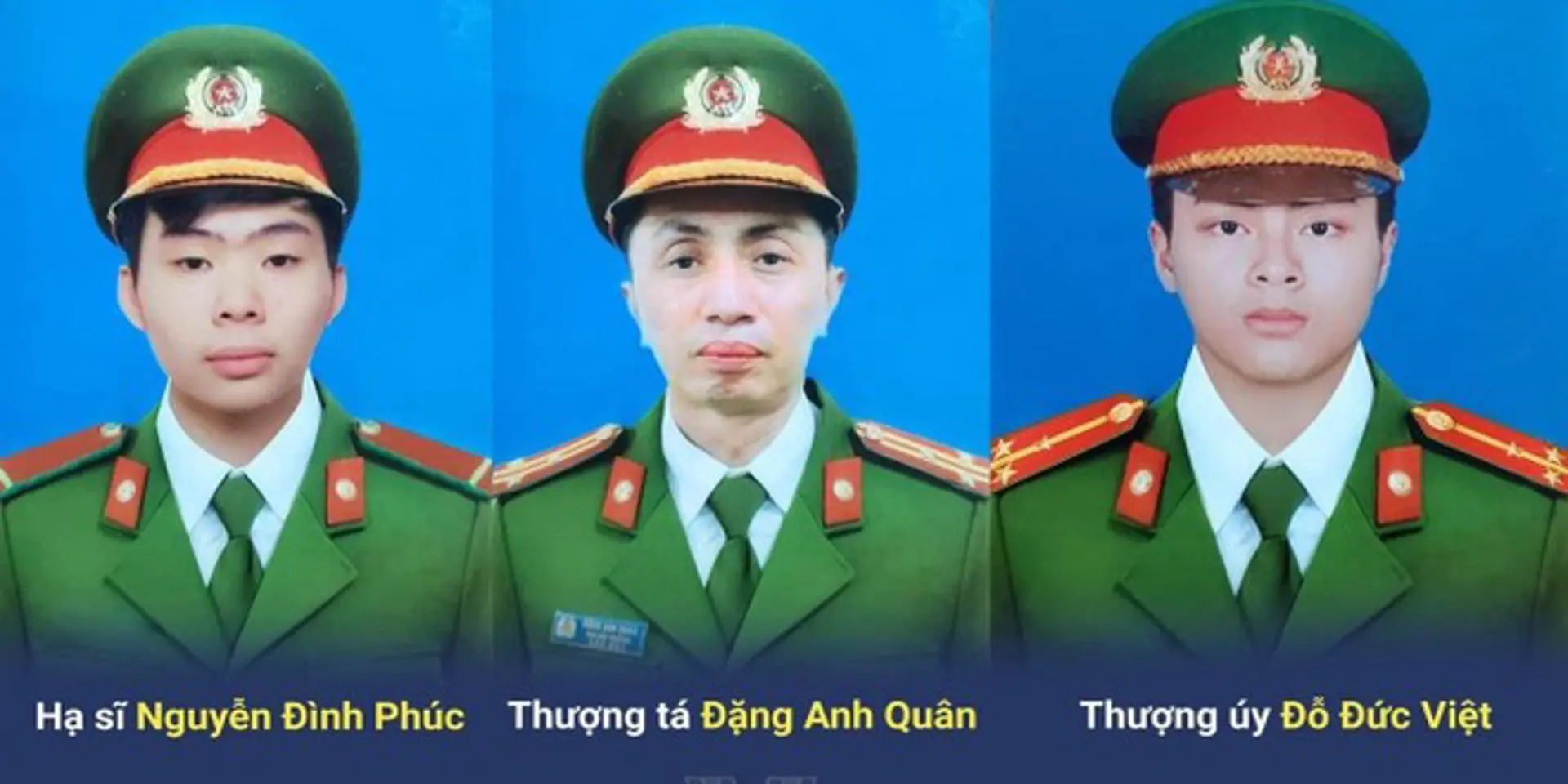 Chủ tịch nước truy tặng Huân chương Chiến công cho 3 cảnh sát hy sinh