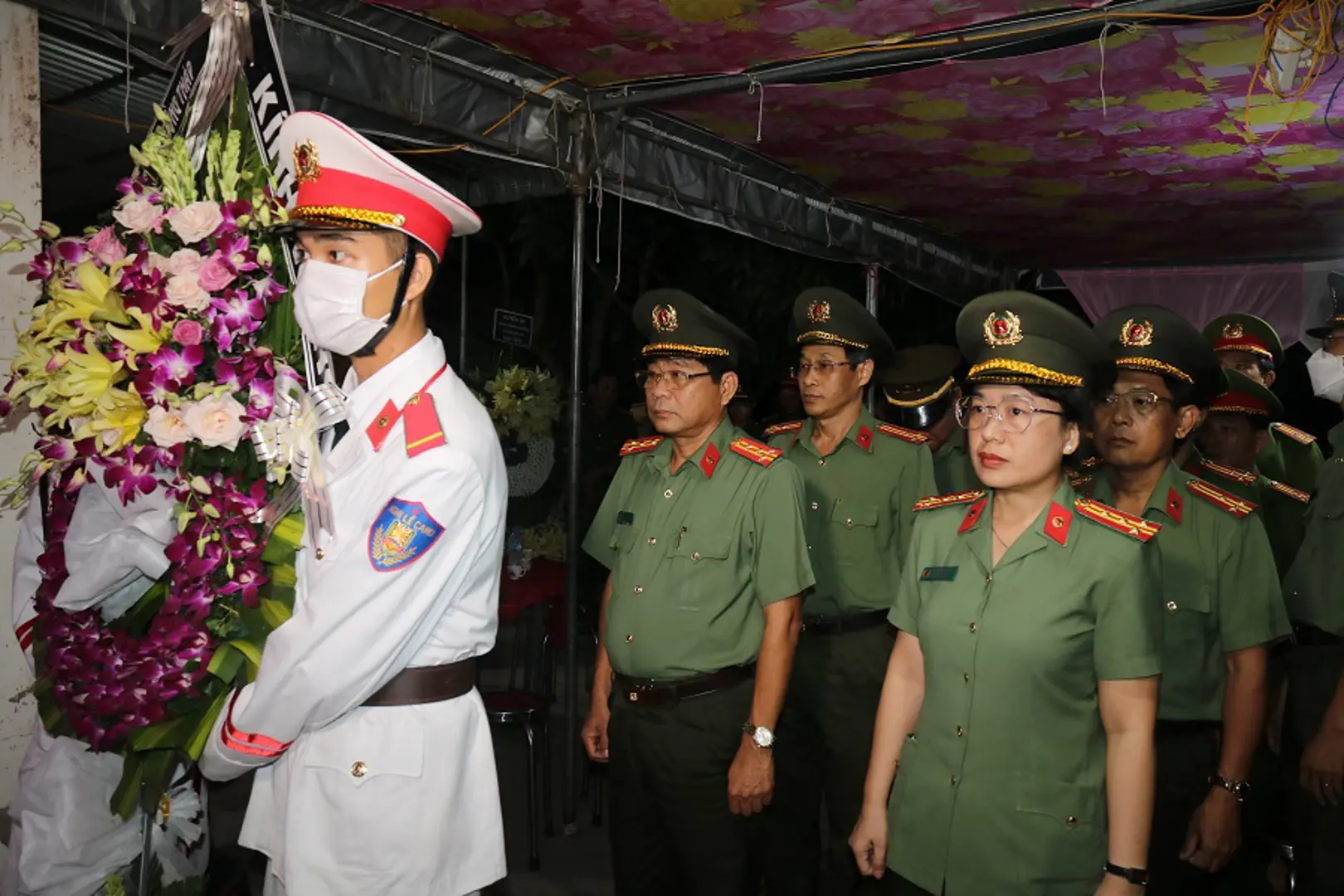 Đồng Tháp: Thăng cấp bậc hàm chiến sĩ Công an hy sinh khi làm nhiệm vụ