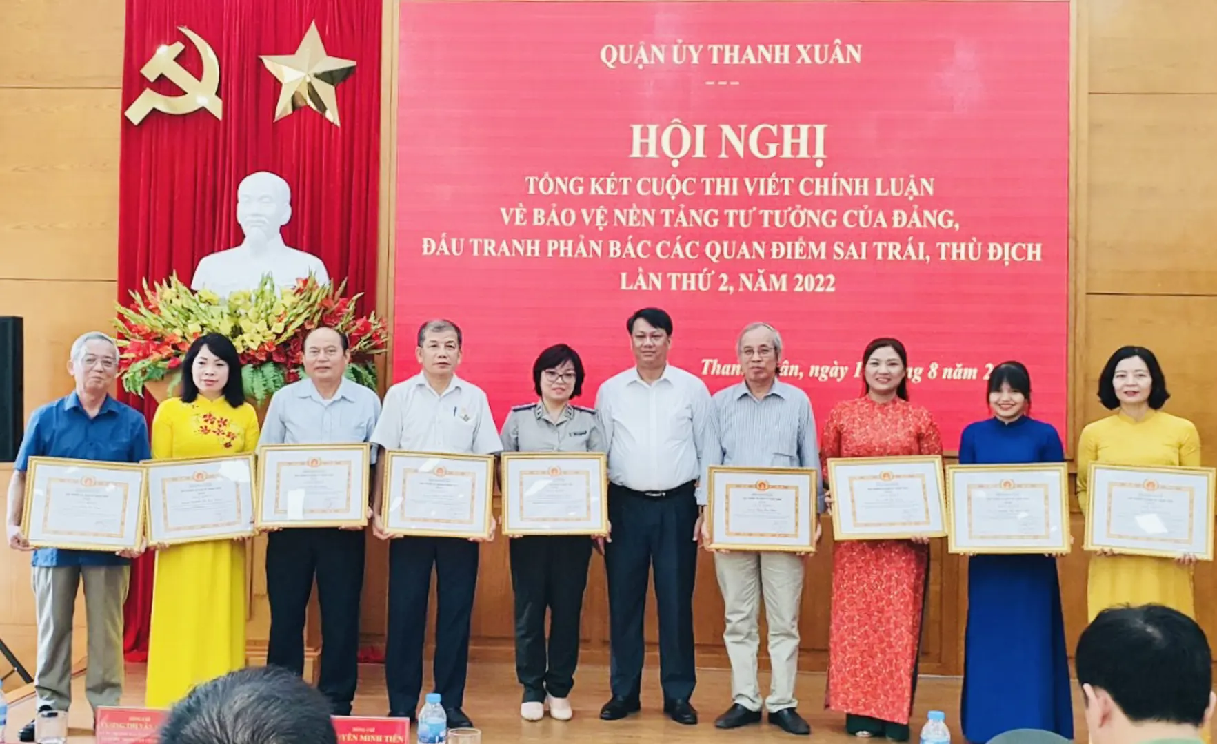 Quận Thanh Xuân: 268 bài dự thi viết bảo vệ nền tảng tư tưởng của Đảng