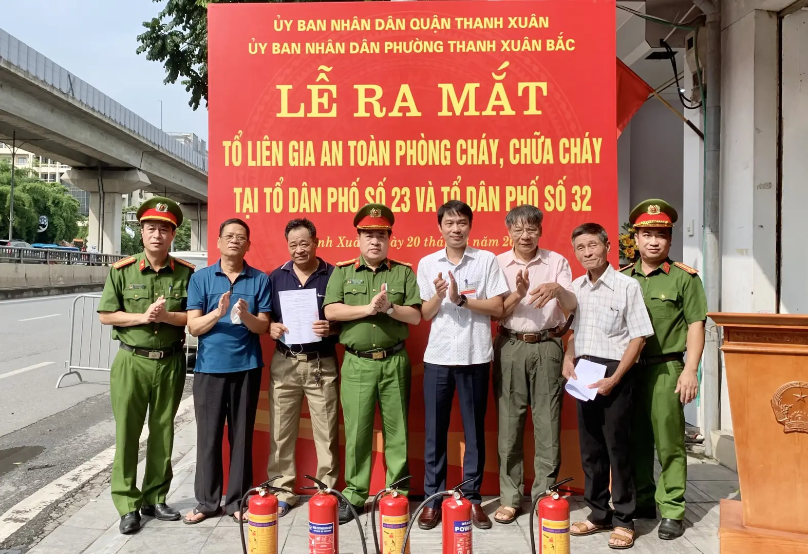 Quận Thanh Xuân: Ra mắt Tổ liên gia an toàn PCCC tại Thanh Xuân Bắc