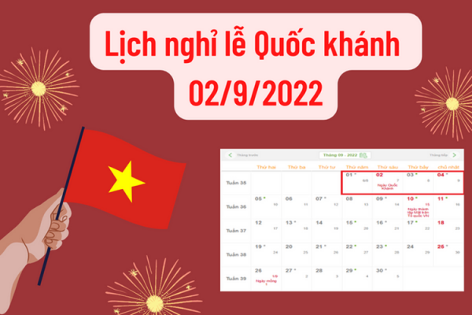 Lịch nghỉ lễ 2/9/2022 của ngân hàng