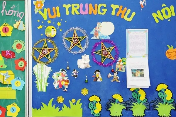 Cách trang trí Trung thu lớp mầm non đẹp và đơn giản