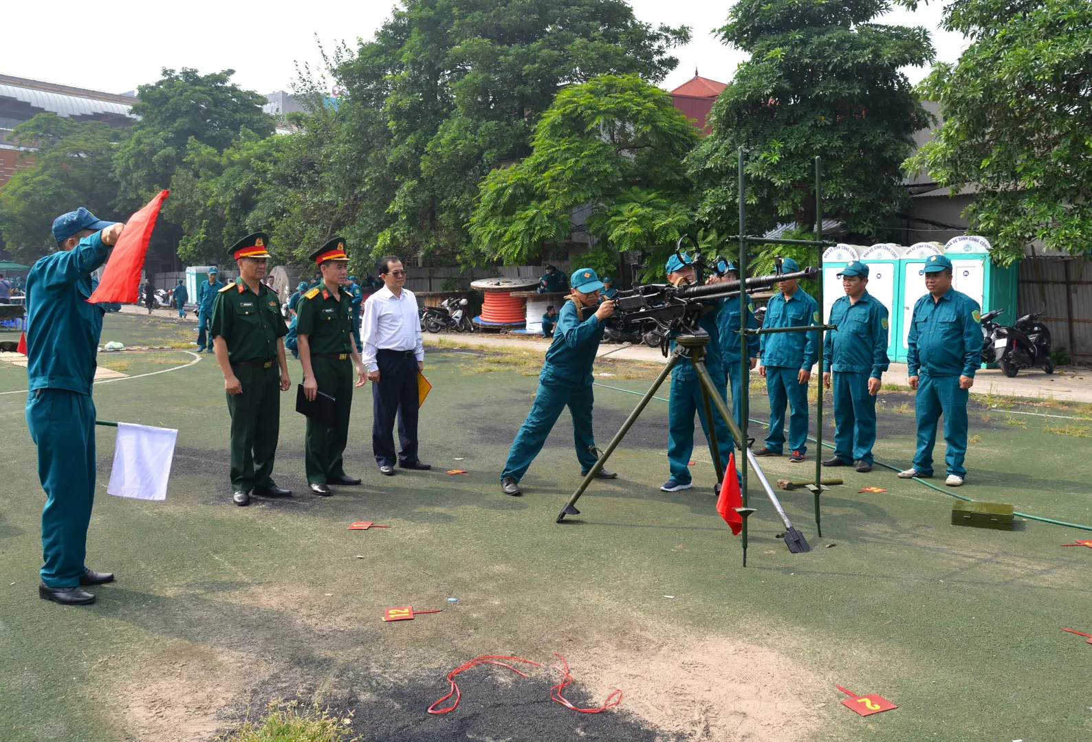 Hơn 1.400 vận động viên quận Đống Đa tham dự hội thao Quốc phòng