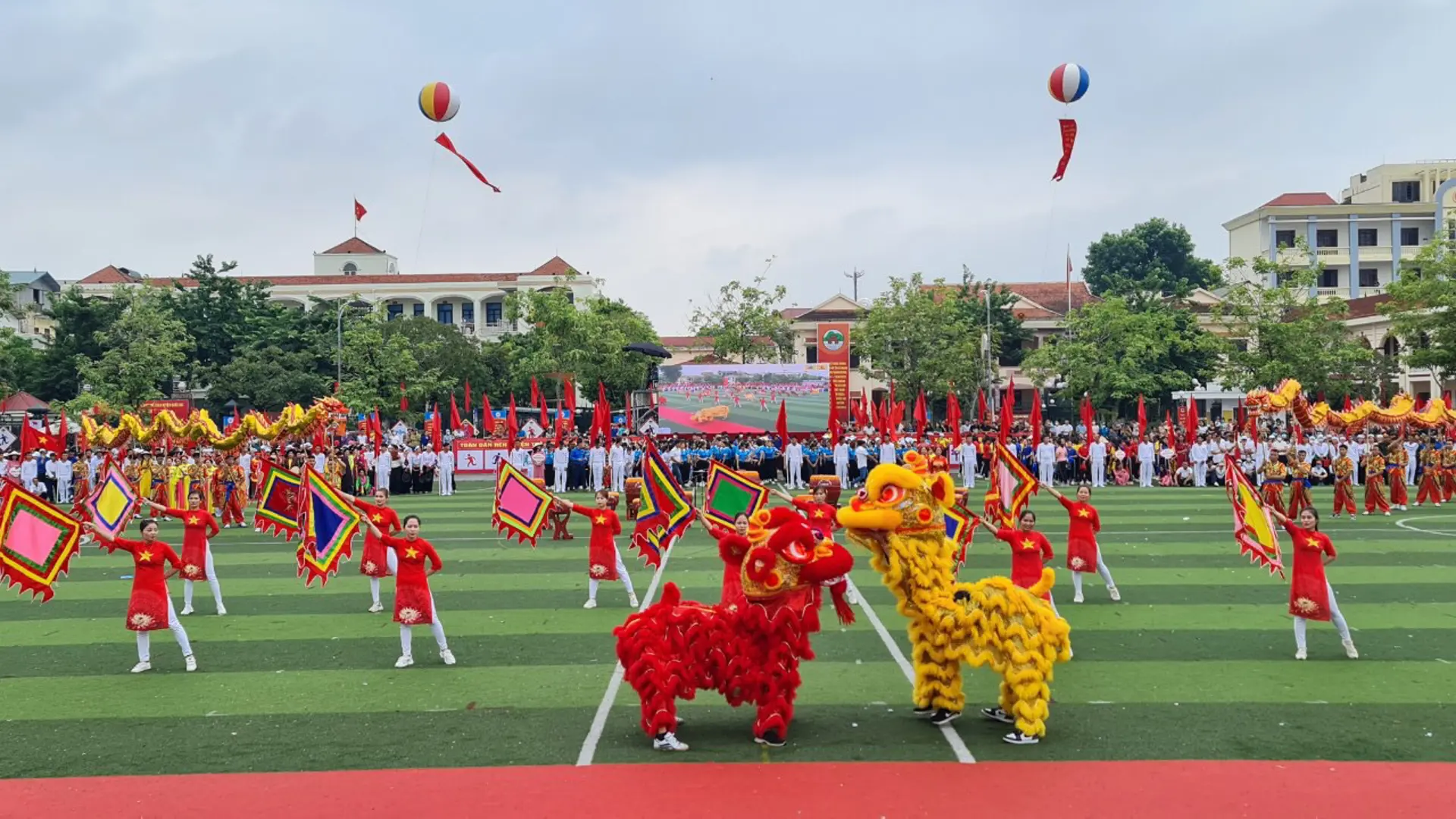 Ấn tượng lễ khai mạc Đại hội Thể dục Thể thao huyện Quốc Oai 