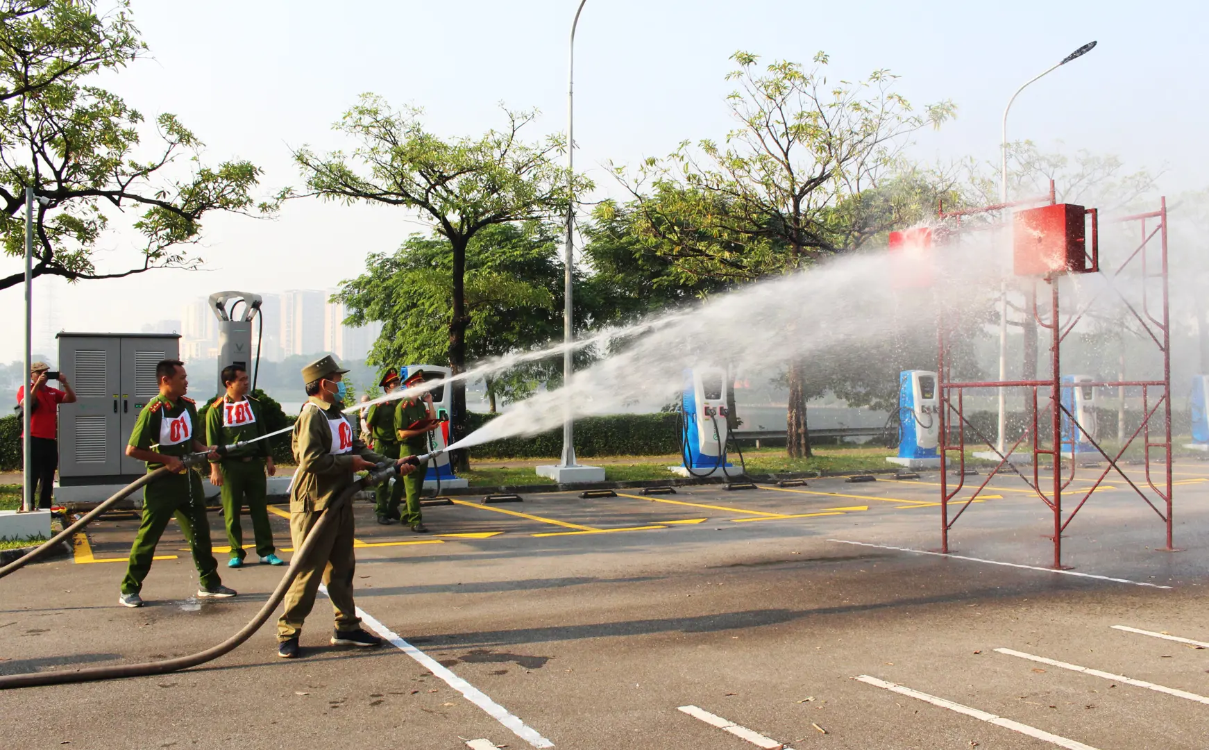 Hội thao chữa cháy, cứu nạn, cứu hộ quận Hoàng Mai năm 2022