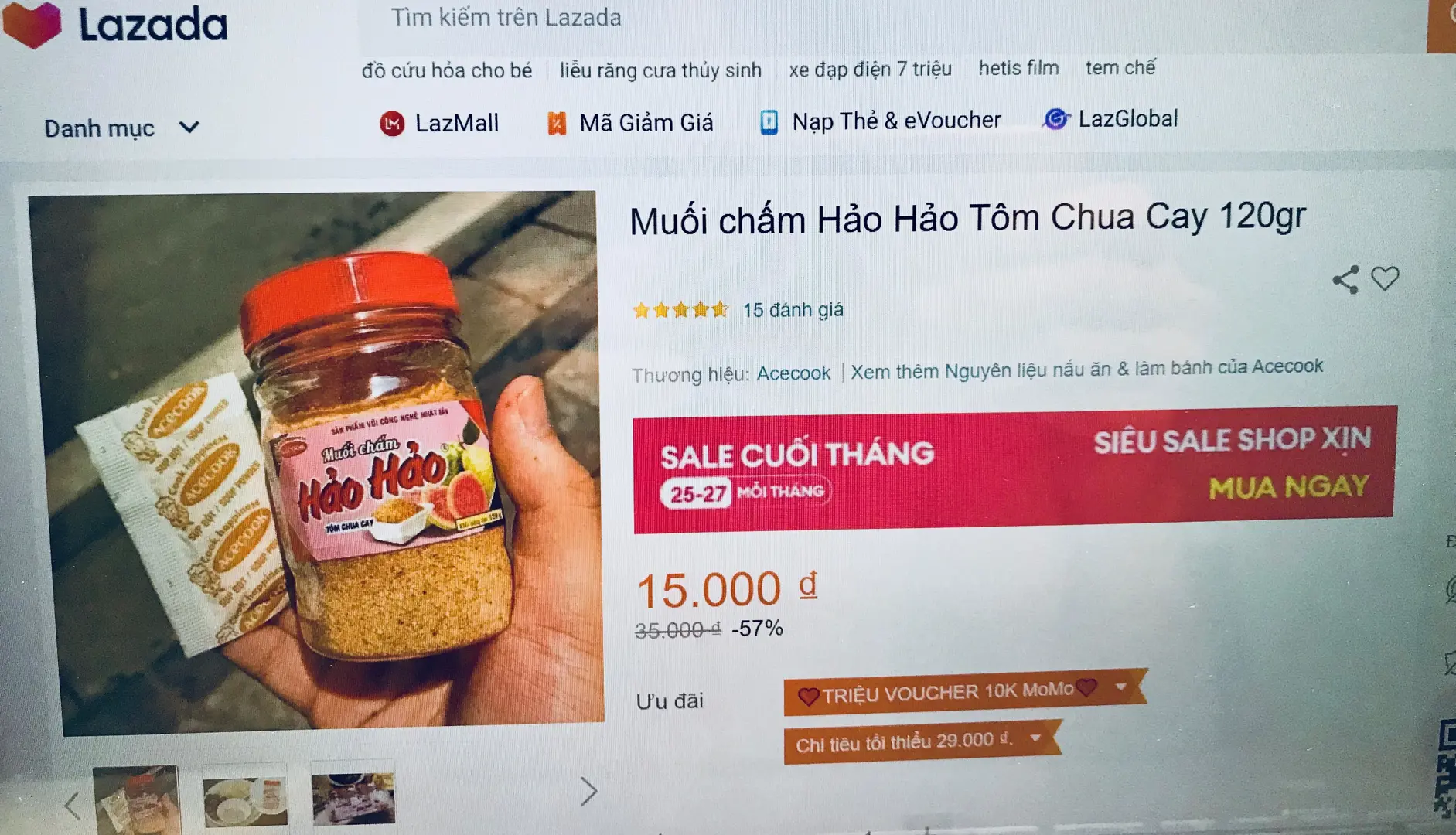 Acecook Việt Nam không bán riêng gói súp mì ăn liền “Hảo Hảo tôm chua cay”