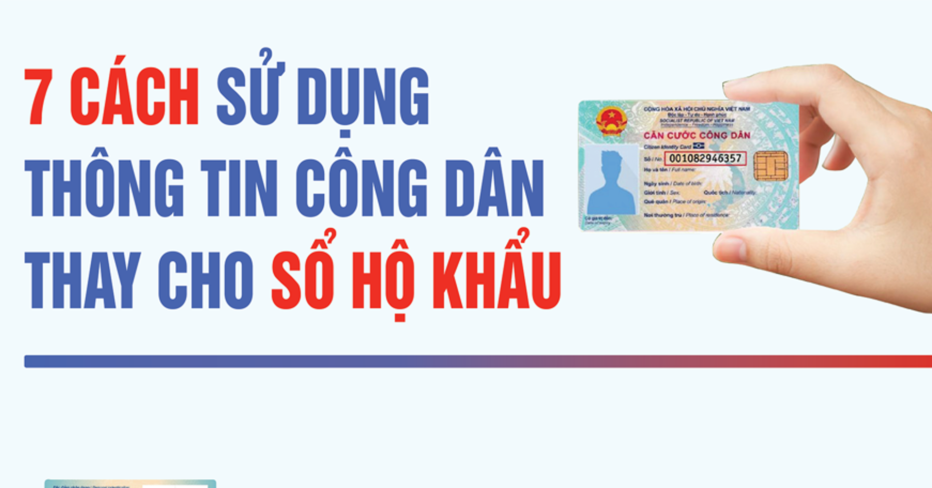 Sử dụng thông tin công dân thay sổ hộ khẩu bằng cách nào?