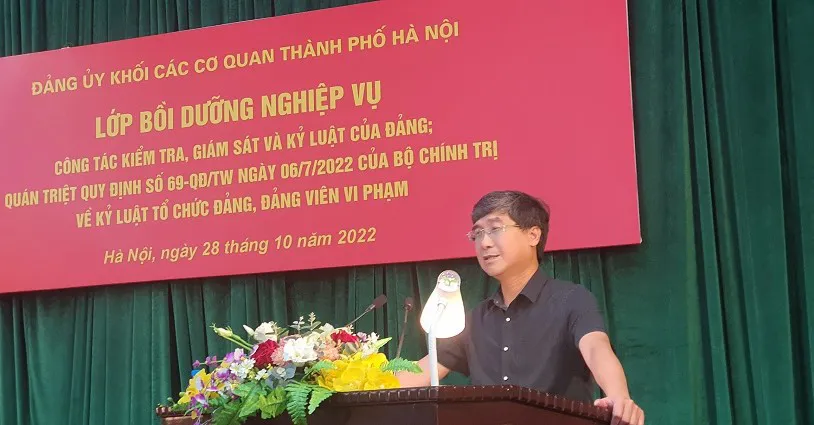 260 cán bộ các cơ quan TP được bồi dưỡng nghiệp vụ kiểm tra của Đảng