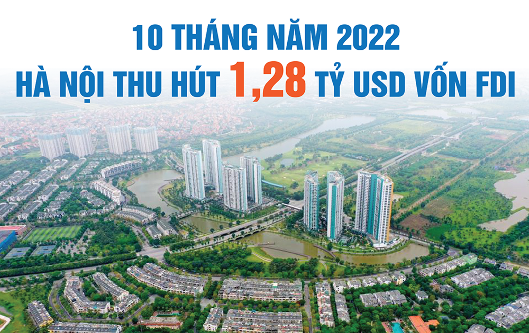 Hà Nội thu hút 1,28 tỷ USD vốn FDI trong 10 tháng năm 2022