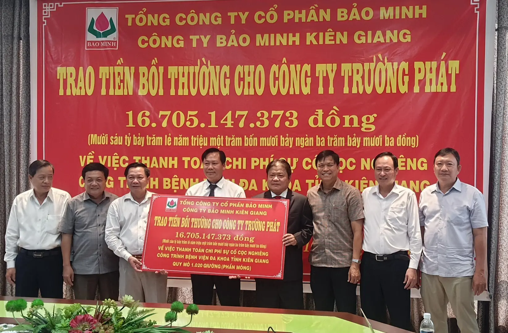 Bảo hiểm Bảo Minh bồi thường cho Công ty Trường Phát hơn 16,7 tỷ đồng