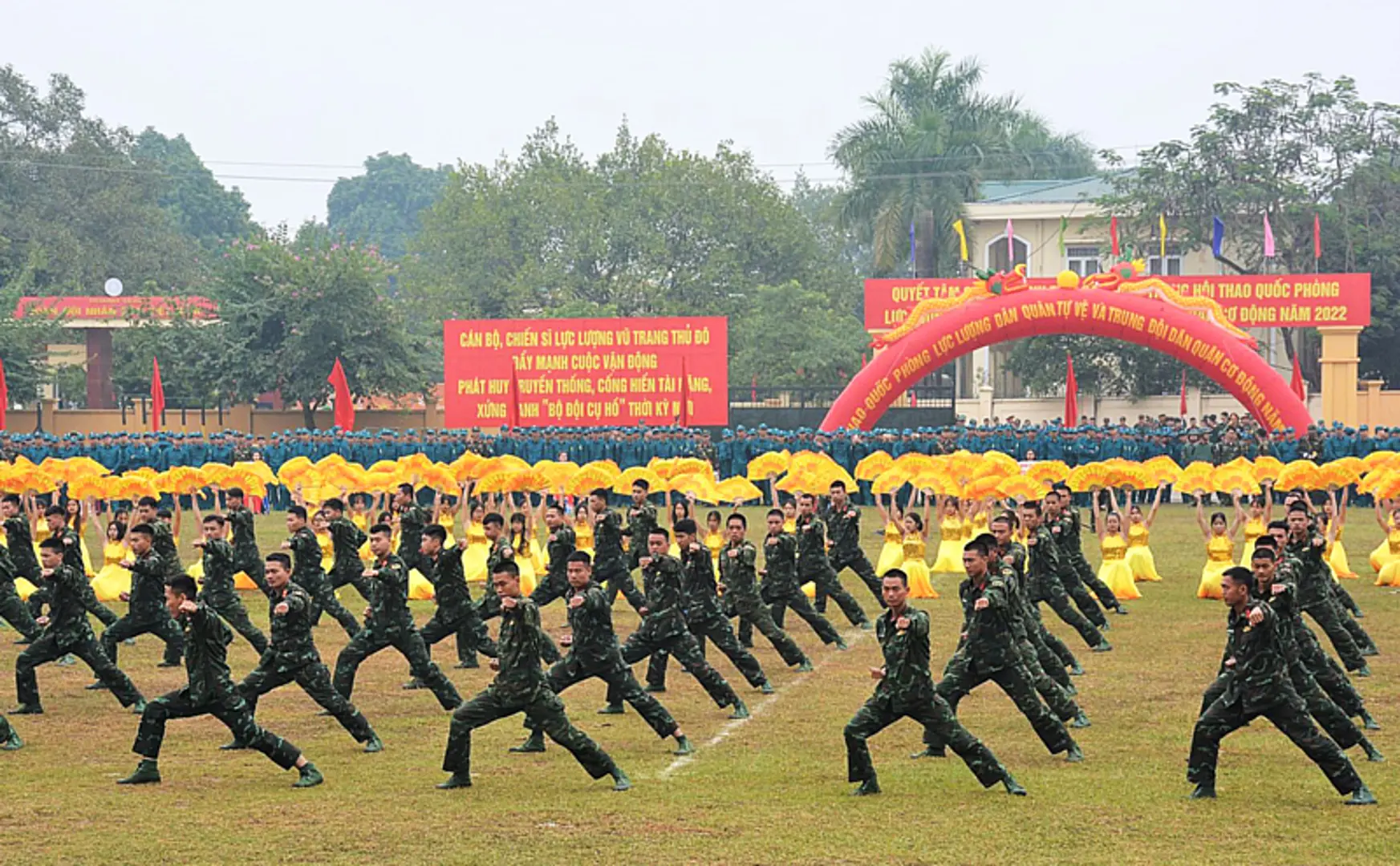 Hà Nội: Khai mạc Hội thao quốc phòng dân quân tự vệ năm 2022