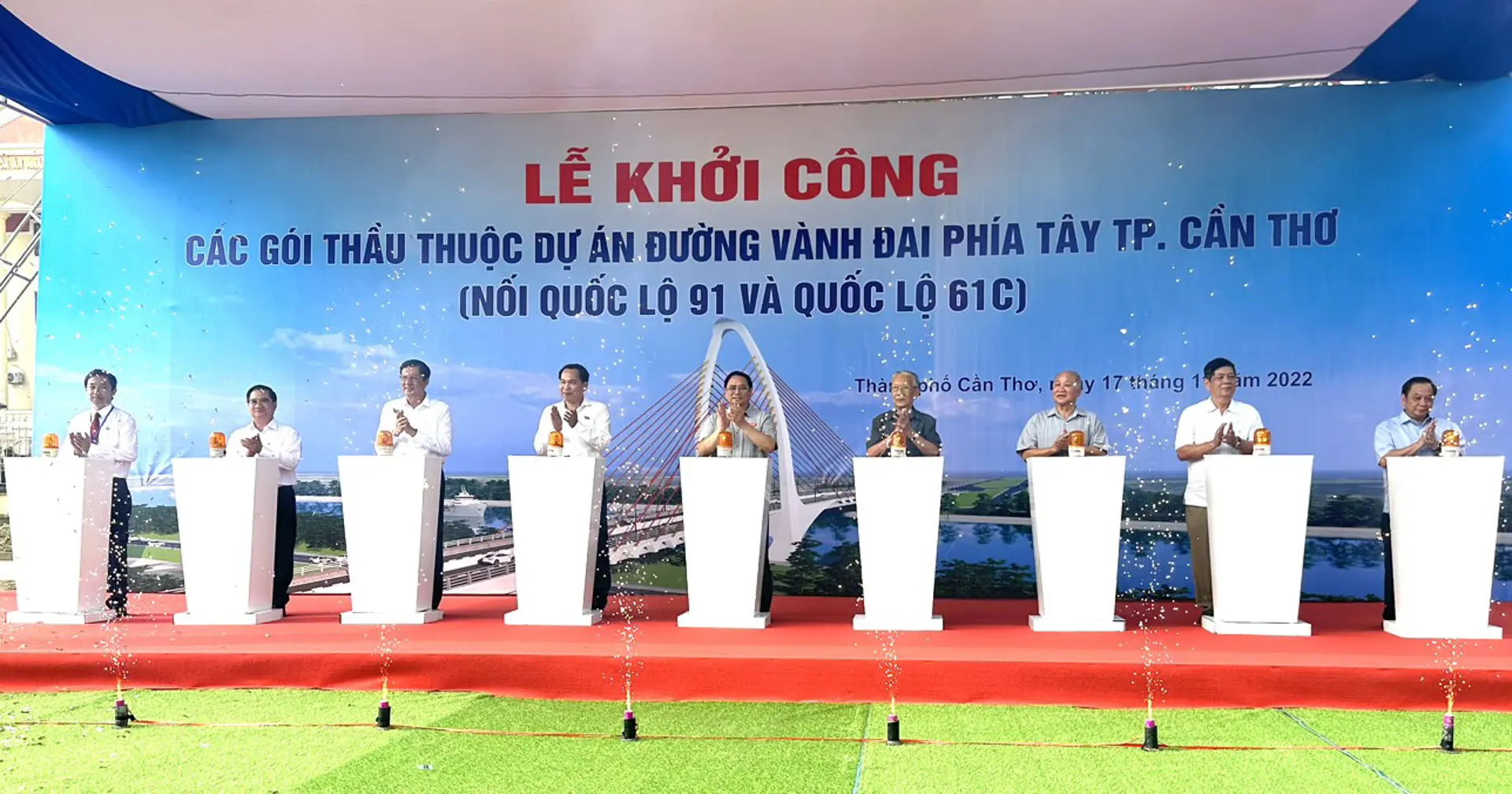 Cần Thơ: Khởi công Dự án đường vành đai phía Tây 3.800 tỷ đồng